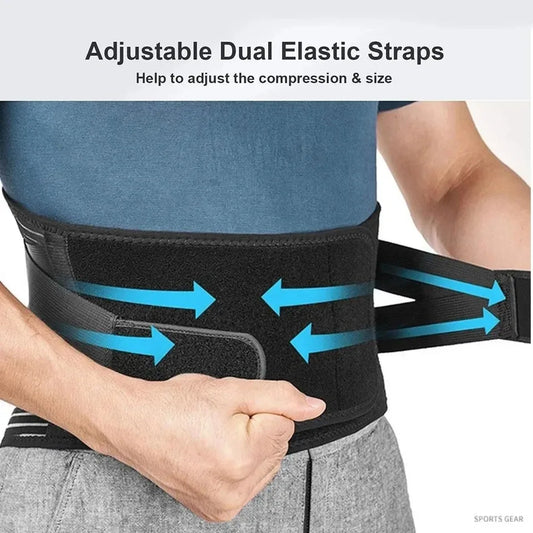 Adjustable Breathable Lumbar Support Belt – Ergonomic Lower Back Brace for All-Day Pain Relief
